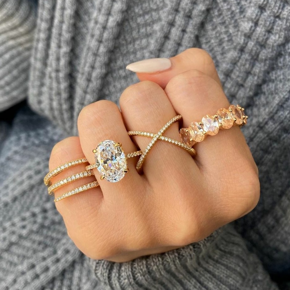 X criss cross ring Swarovski